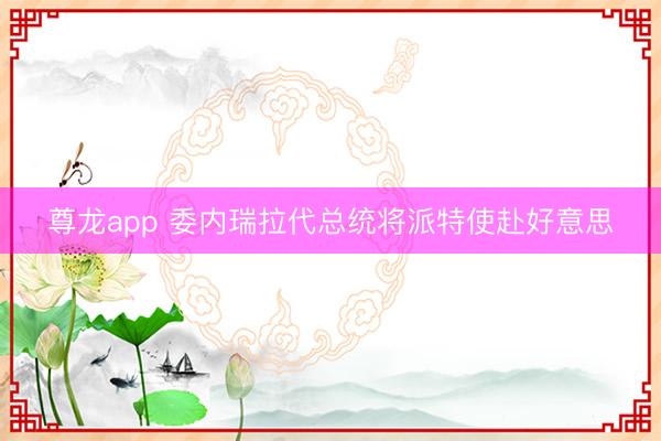 尊龙app 委内瑞拉代总统将派特使赴好意思