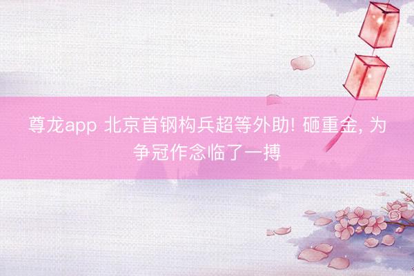 尊龙app 北京首钢构兵超等外助! 砸重金， 为争冠作念临了一搏
