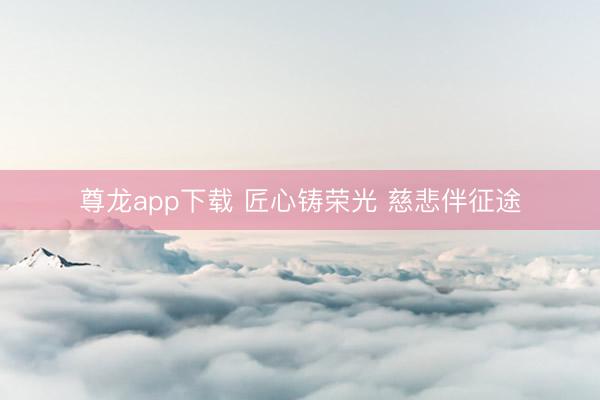 尊龙app下载 匠心铸荣光 慈悲伴征途