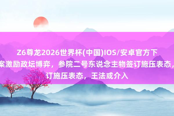 Z6尊龙2026世界杯(中国)IOS/安卓官方下载 莎拉毁谤案激励政坛博弈，参院二号东说念主物签订施压表态，王法或介入