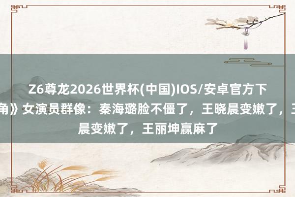 Z6尊龙2026世界杯(中国)IOS/安卓官方下载 央视《主角》女演员群像:秦海璐脸不僵了,王晓晨变嫩了,王丽坤赢麻了
