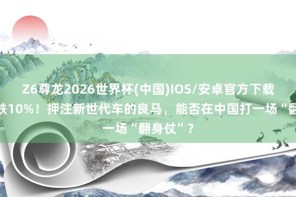Z6尊龙2026世界杯(中国)IOS/安卓官方下载 销量再跌10%!押注新世代车的良马,能否在中国打一场“翻身仗”?