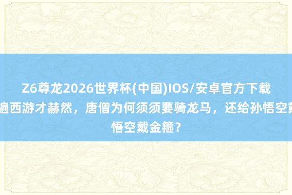 Z6尊龙2026世界杯(中国)IOS/安卓官方下载 看过5遍西游才赫然,唐僧为何须须要骑龙马,还给孙悟空戴金箍?