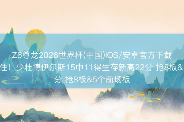 Z6尊龙2026世界杯(中国)IOS/安卓官方下载 根柢拦不住!少壮博伊尔斯15中11得生存新高22分 抢8板&5个前场板