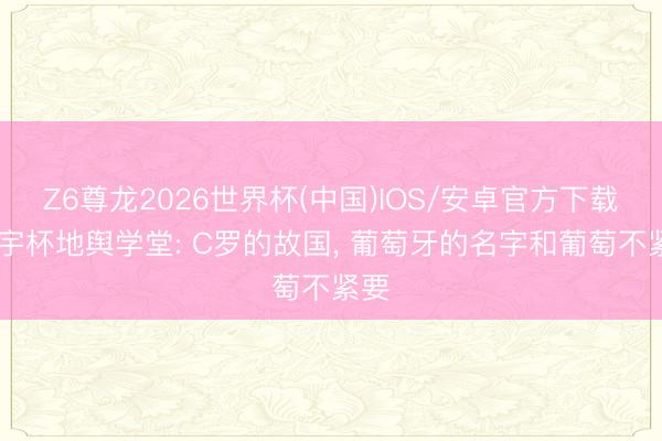 Z6尊龙2026世界杯(中国)IOS/安卓官方下载 寰宇杯地舆学堂: C罗的故国， 葡萄牙的名字和葡萄不紧要