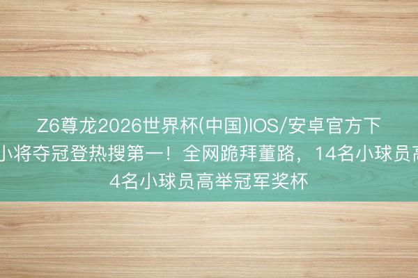 Z6尊龙2026世界杯(中国)IOS/安卓官方下载 中国足球小将夺冠登热搜第一!全网跪拜董路,14名小球员高举冠军奖杯