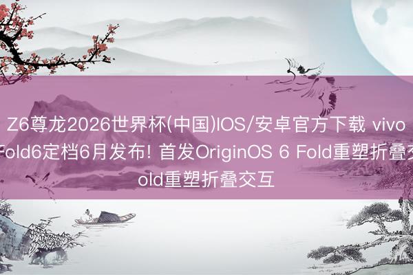 Z6尊龙2026世界杯(中国)IOS/安卓官方下载 vivo X Fold6定档6月发布! 首发OriginOS 6 Fold重塑折叠交互