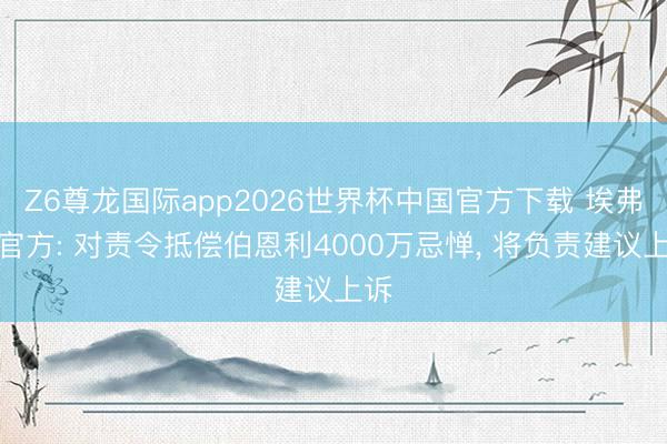 Z6尊龙国际app2026世界杯中国官方下载 埃弗顿官方: 对责令抵偿伯恩利4000万忌惮, 将负责建议上诉