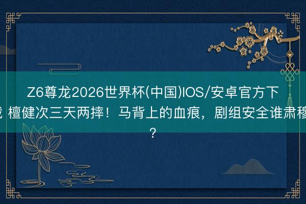 Z6尊龙2026世界杯(中国)IOS/安卓官方下载 檀健次三天两摔！马背上的血痕，剧组安全谁肃穆？
