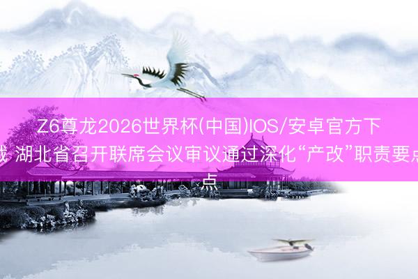 Z6尊龙2026世界杯(中国)IOS/安卓官方下载 湖北省召开联席会议审议通过深化“产改”职责要点