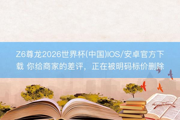 Z6尊龙2026世界杯(中国)IOS/安卓官方下载 你给商家的差评,正在被明码标价删除