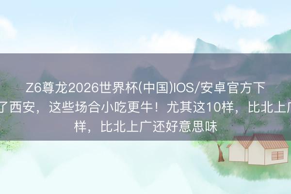Z6尊龙2026世界杯(中国)IOS/安卓官方下载 陕西,除了西安,这些场合小吃更牛!尤其这10样,比北上广还好意思味