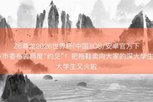 Z6尊龙2026世界杯(中国)IOS/安卓官方下载 家乡市委布告两度“约见”!把拖鞋卖向大家的深大学生又火啦