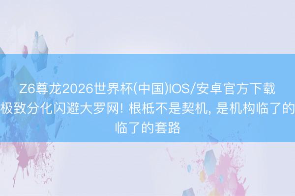 Z6尊龙2026世界杯(中国)IOS/安卓官方下载 A股极致分化闪避大罗网! 根柢不是契机, 是机构临了的套路